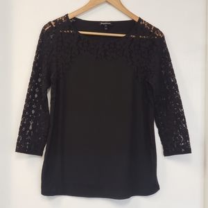Juicy Couture Sexy Black Lace Blouse Small